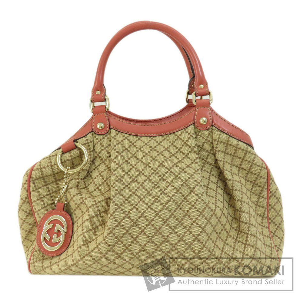Gucci Sukey Diamante Handbag Canvas